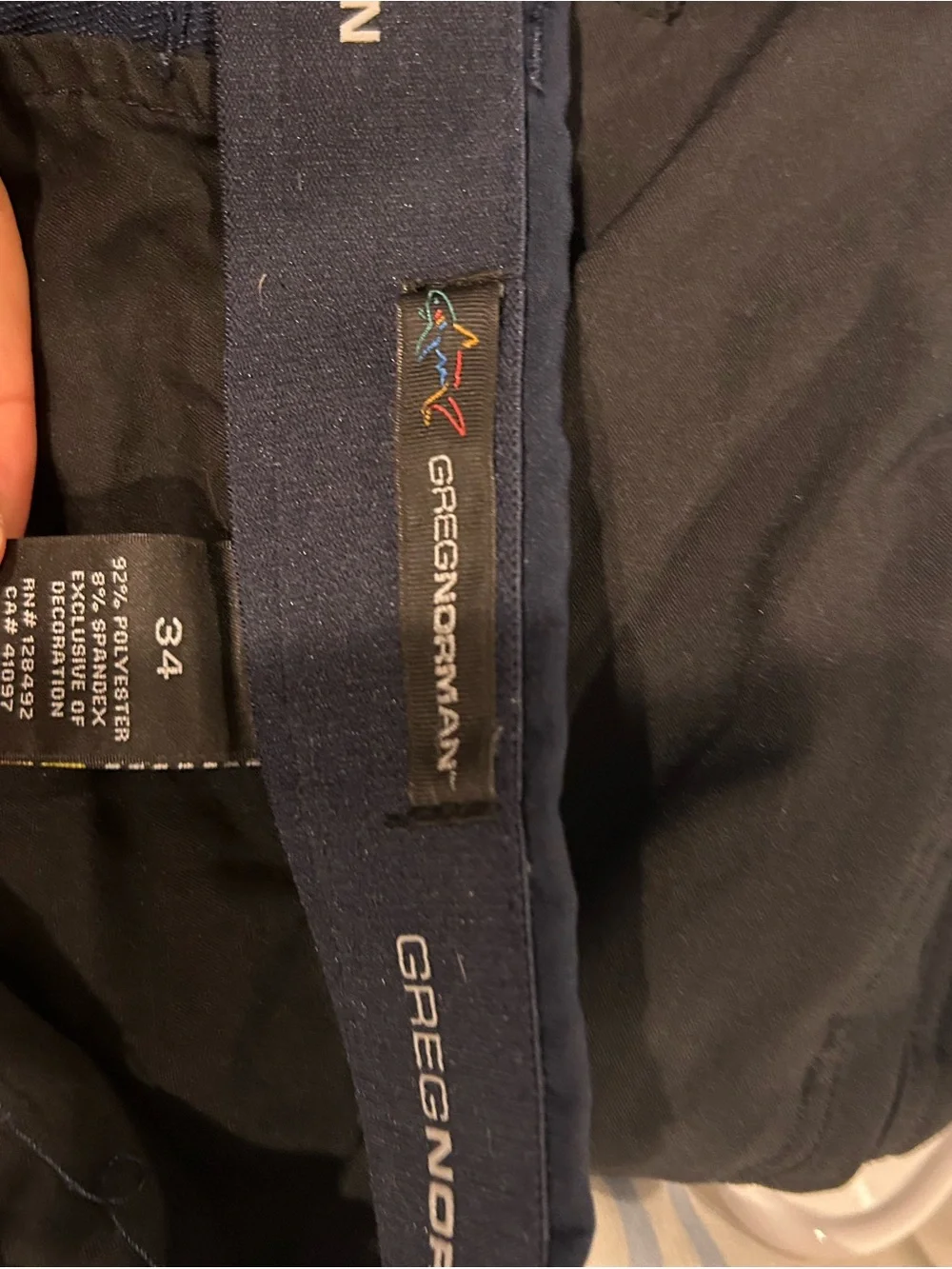 Greg Norman Collection Navy Flat-Front Performance Shorts